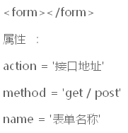 HTML表單標簽1